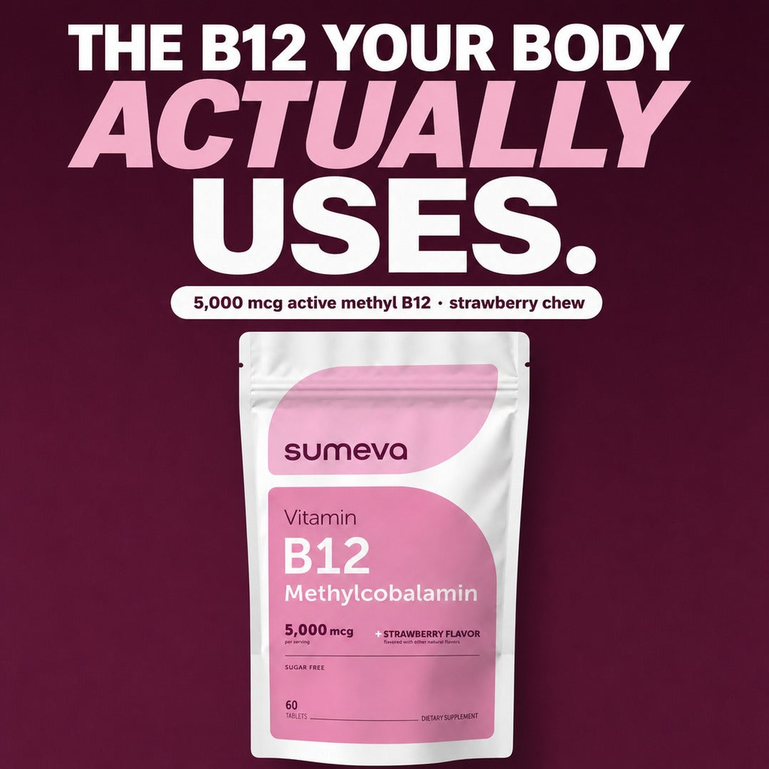 Sumeva Chewable B12 5000mcg with Active Methyl B12