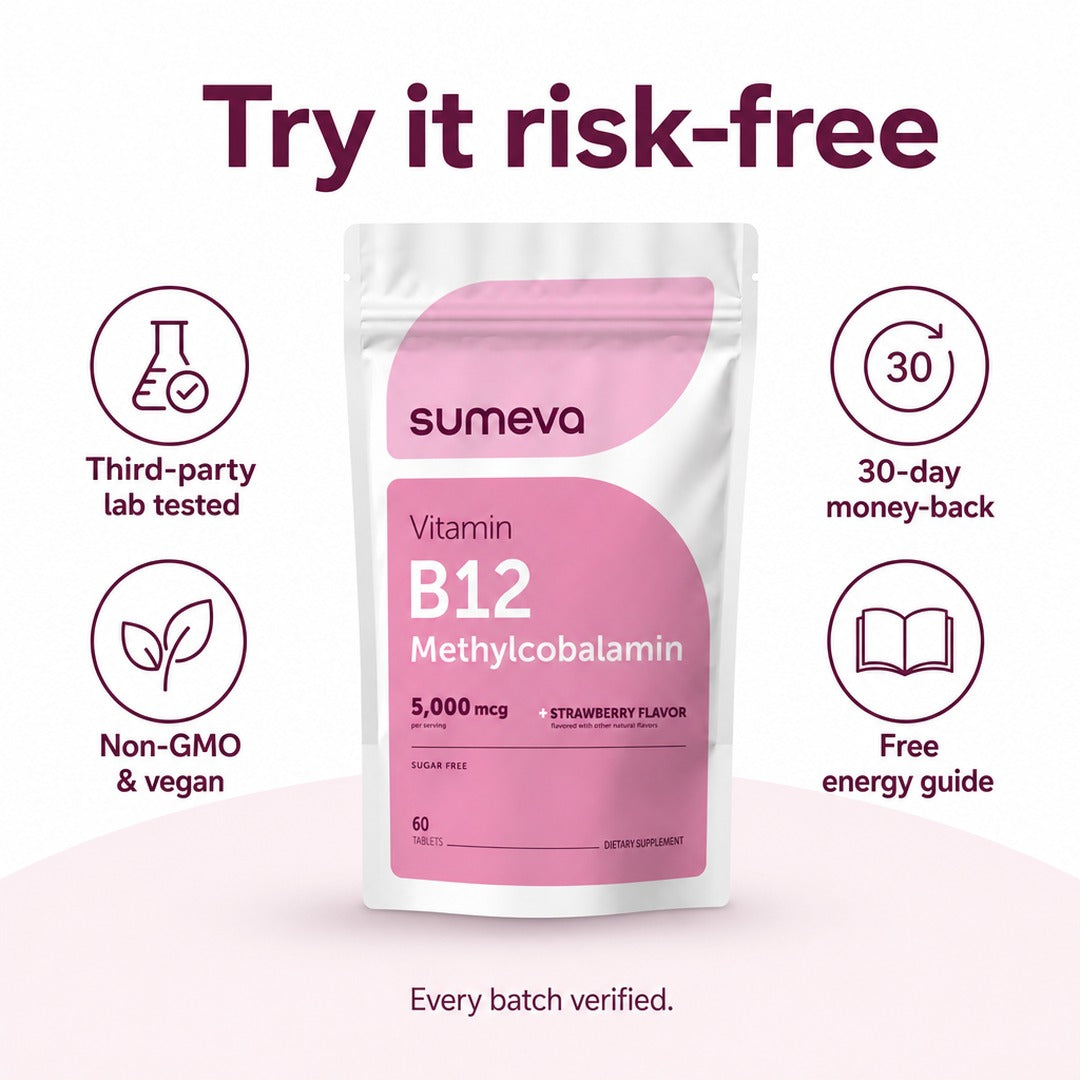 Sumeva Chewable B12 5000mcg with Active Methyl B12